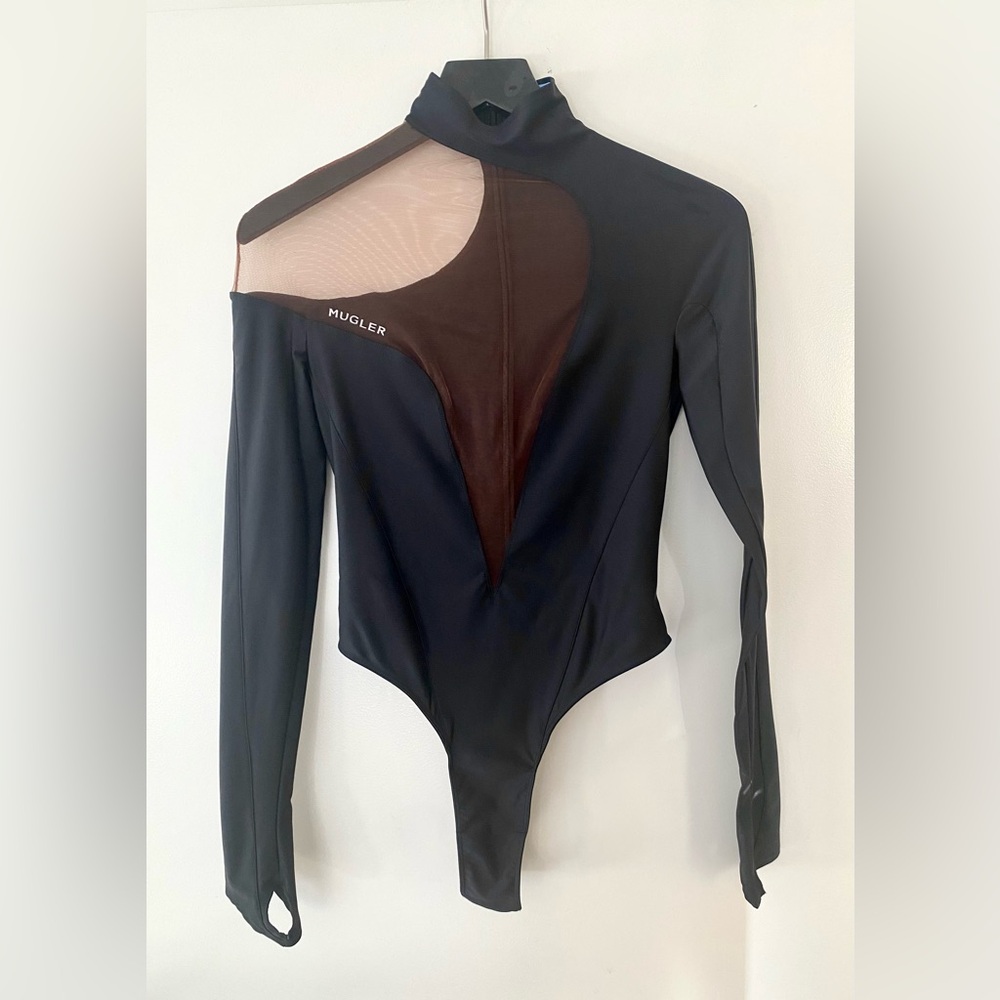 Mugler Deep Mesh Bodysuit Sz 38 $660 - Picture 3 of 8